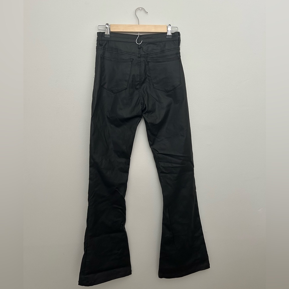 EDIKTED LUNA FAUX LEATHER FLARE JEANS - Picture 3 of 3